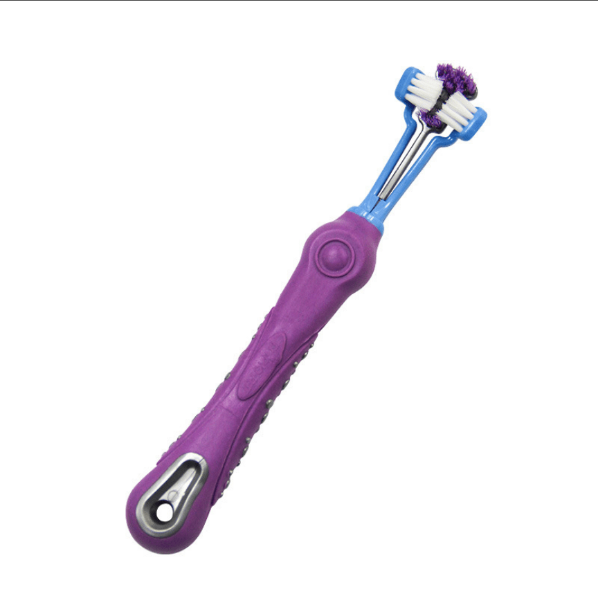 RainbowSmile Pet Plush Toothbrush: Dental Care and Tartar Cleaning Brush - The Nevermore Pet Health Products – Unique Pet Care by Nevermore Lifestyle & Tech | Purple