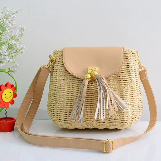 Rattan Crossbody Bag – Kyoto Drift by The Nevermore – Unique Accessories by The Nevermore | Beige