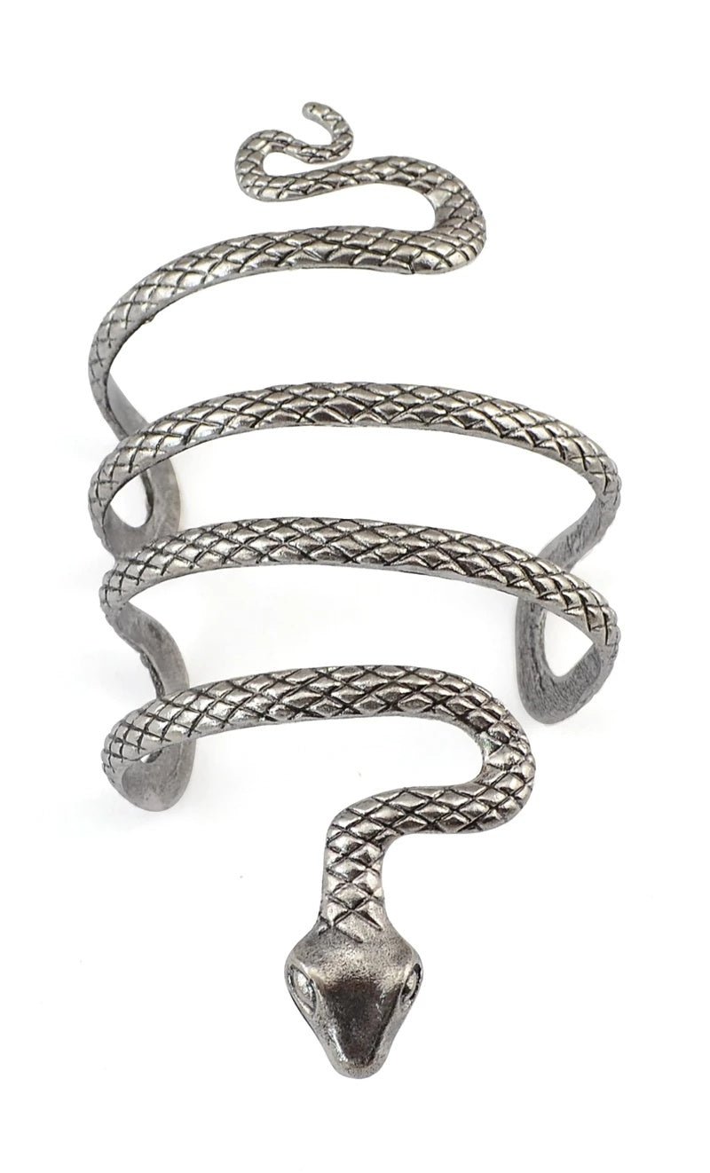 Ravenveil – Silver Snake Bangle by The Nevermore – Unique Jewelry by Nevermore Lifestyle & Tech | Silver