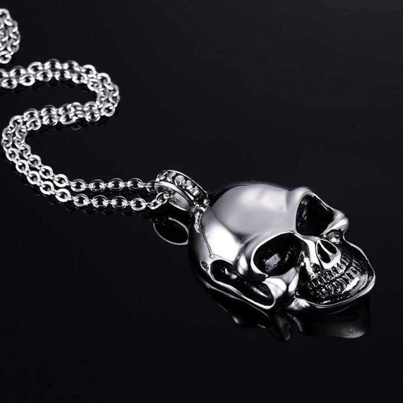 Rebel Ebonclaw Skull Pendant Necklace by The Nevermore – Unique Gothic Jewelry by Nevermore Lifestyle & Tech | Large Size With Chain