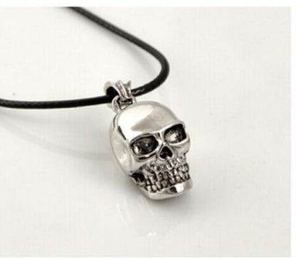 Rebel Ebonclaw Skull Pendant Necklace by The Nevermore – Unique Gothic Jewelry by Nevermore Lifestyle & Tech | Small Size With Leather Rope