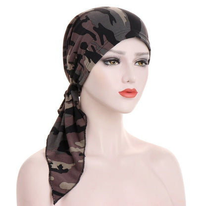 Red Brook - Floral Headscarf by The Nevermore – Unique Boho Accessories by Nevermore Lifestyle & Tech | Black camouflage