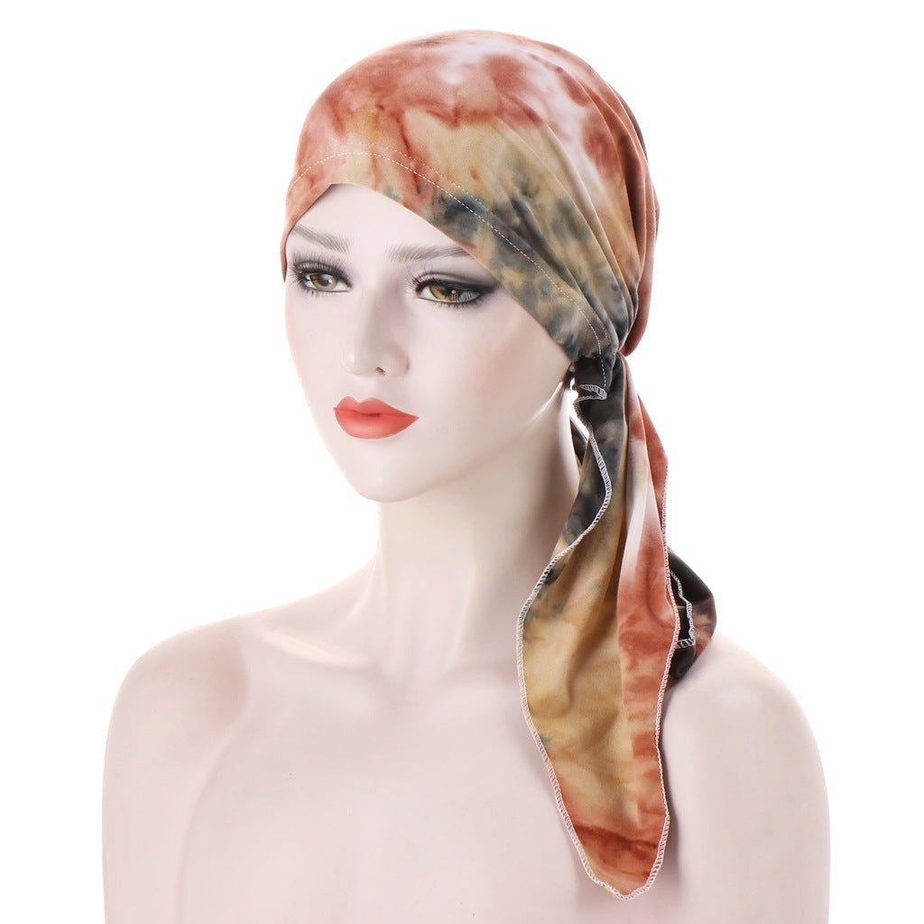 Red Brook - Floral Headscarf by The Nevermore – Unique Boho Accessories by Nevermore Lifestyle & Tech | Orange