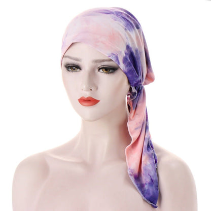 Red Brook - Floral Headscarf by The Nevermore – Unique Boho Accessories by Nevermore Lifestyle & Tech | Purple