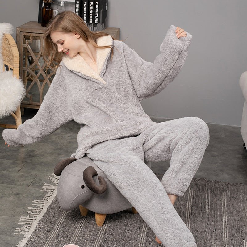 RelaxedWear Chic - The Nevermore Pajama Set for Women – Unique Women`s Pajamas by Nevermore Lifestyle & Tech | 2XL Gray