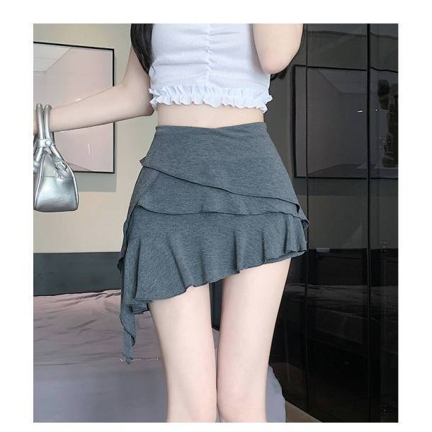 Women's Versatile Design Irregular Ribbon Skirt