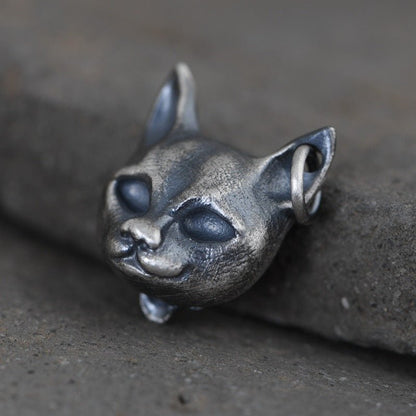 Risky cat - The Nevermore Gothic Pendant 925 Sterling Silver – Unique Gothic Jewelry by Nevermore Lifestyle & Tech | 925 Silver Pendant Without Chain