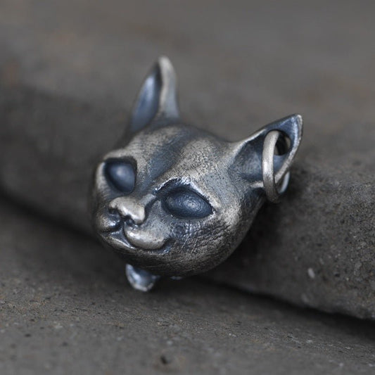 Risky cat - The Nevermore Gothic Pendant 925 Sterling Silver – Unique Gothic Jewelry by Nevermore Lifestyle & Tech | 925 Silver Pendant Without Chain