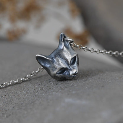 Risky cat - The Nevermore Gothic Pendant 925 Sterling Silver – Unique Gothic Jewelry by Nevermore Lifestyle & Tech | 925 Silver Pendant Without Chain