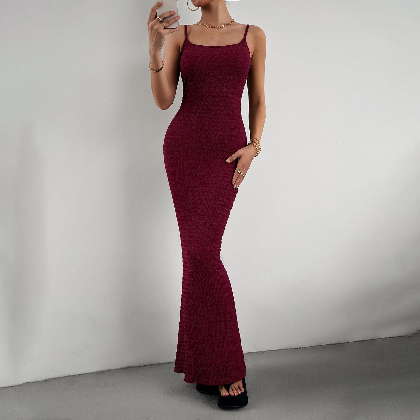 River Elise - Slim Fit Dress by The Nevermore – Unique Dresses by Nevermore Lifestyle & Tech | L Wine Red