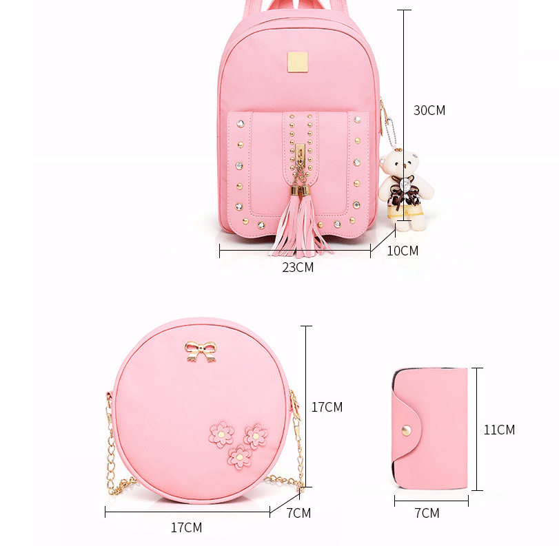 Rivet Bloom - Trendy Backpack by The Nevermore – Unique Bags by Nevermore Lifestyle & Tech | Black