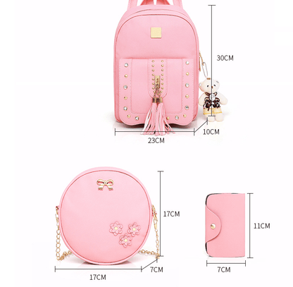 Rivet Bloom - Trendy Backpack by The Nevermore – Unique Bags by Nevermore Lifestyle & Tech | Black