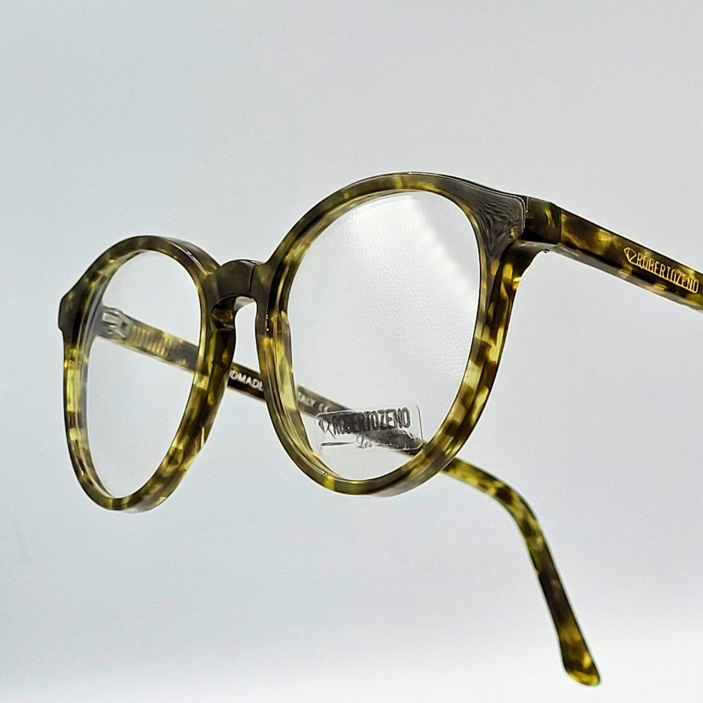 Roberto Zeno GIOTTO - Green Tortoise Eyeglasses by The Nevermore – Unique Eyeglasses by Nevermore Lifestyle & Tech |
