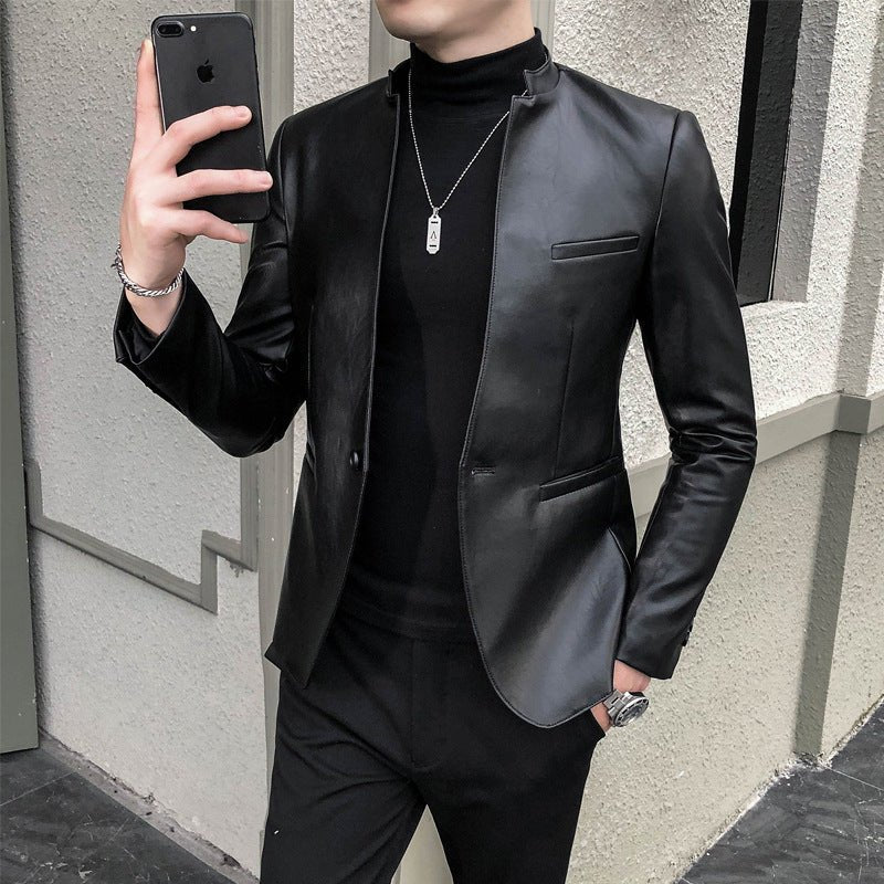Rocco - The Nevermore Slim Leather Jacket for Men – Unique by Nevermore Lifestyle & Tech | 2XL Black
