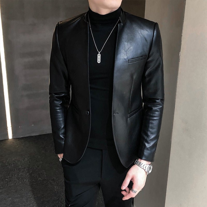 Rocco - The Nevermore Slim Leather Jacket for Men – Unique by Nevermore Lifestyle & Tech | 2XL Black