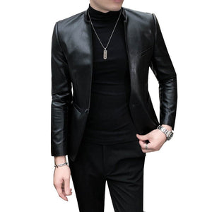 Rocco - The Nevermore Slim Leather Jacket for Men – Unique by Nevermore Lifestyle & Tech | 2XL Black