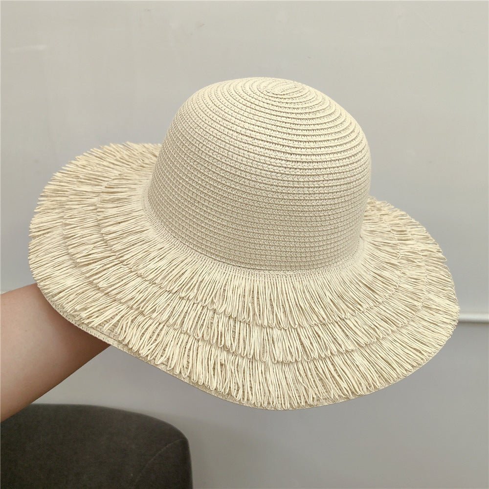 Romantic Zephyr - Straw Hat by The Nevermore – Unique Accessories by Nevermore Lifestyle & Tech | adjustable Beige