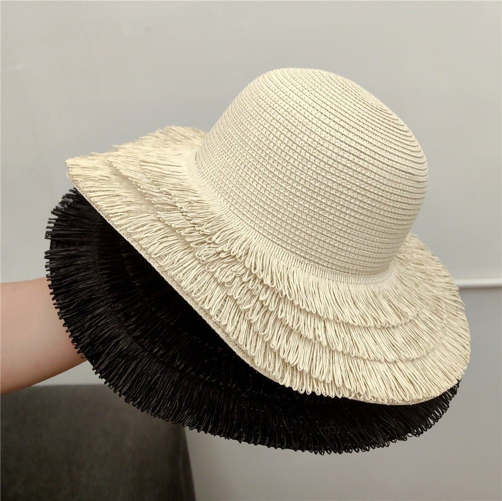 Romantic Zephyr - Straw Hat by The Nevermore – Unique Accessories by Nevermore Lifestyle & Tech | adjustable Black