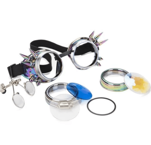 Rosetta Wilberforce - The Nevermore Steampunk Glasses – Unique Steampunk Fashion by Nevermore Lifestyle & Tech | Bright silver