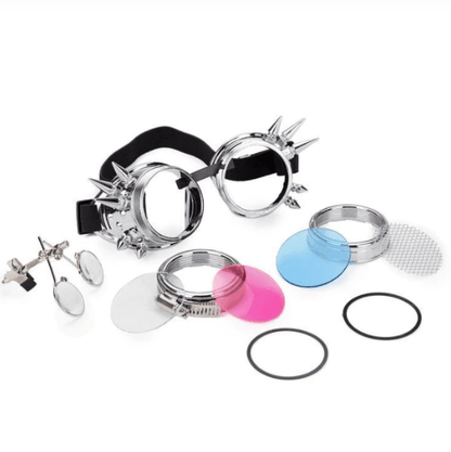 Rosetta Wilberforce - The Nevermore Steampunk Glasses – Unique Steampunk Fashion by Nevermore Lifestyle & Tech | Bright silver