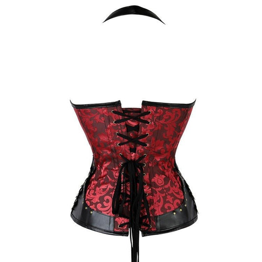 Samara - The Nevermore Steampunk Gothic Corset – Unique Steampunk Fashion for Women by Nevermore Lifestyle & Tech | 2XL Red