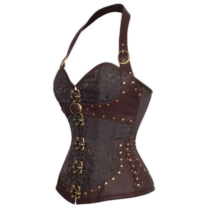 Samara - The Nevermore Steampunk Gothic Corset – Unique Steampunk Fashion for Women by Nevermore Lifestyle & Tech | 2XL Red