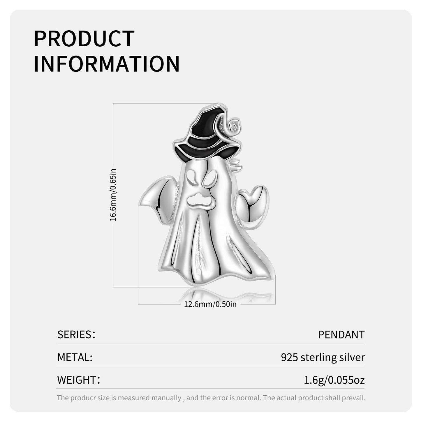 Scary Ghost - The Nevermore Pendant Sterling Silver 925 – Unique Pendants - Necklaces by Nevermore Lifestyle & Tech | Set