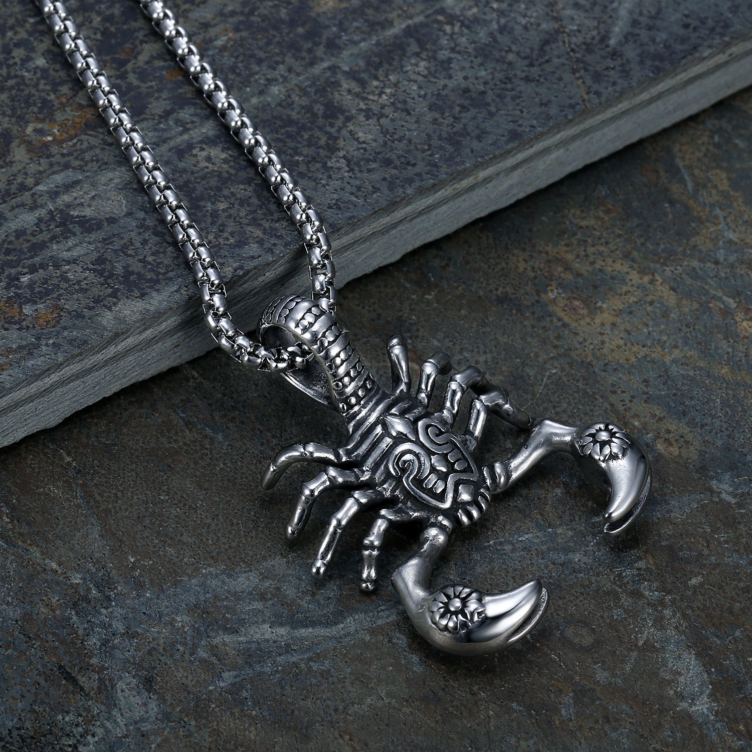Scorpion Pendant - Stainless Steel Chain by The Nevermore – Unique Gothic Pendants by Nevermore Lifestyle & Tech | Steel with chain
