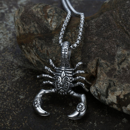 Scorpion Pendant - Stainless Steel Chain by The Nevermore – Unique Gothic Pendants by Nevermore Lifestyle & Tech | Steel with chain