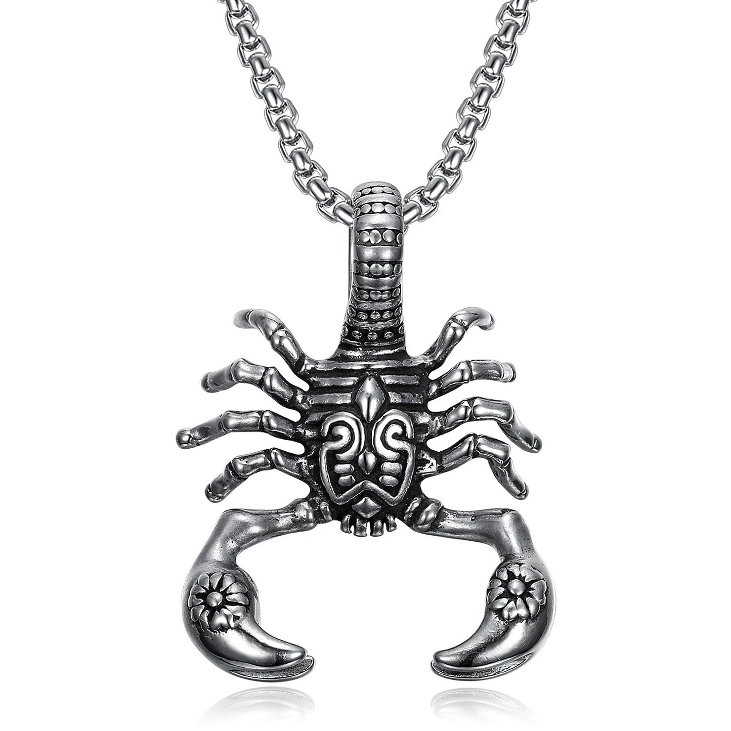 Scorpion Pendant - Stainless Steel Chain by The Nevermore – Unique Gothic Pendants by Nevermore Lifestyle & Tech | Steel with chain