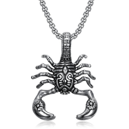 Scorpion Pendant - Stainless Steel Chain by The Nevermore – Unique Gothic Pendants by Nevermore Lifestyle & Tech | Steel with chain