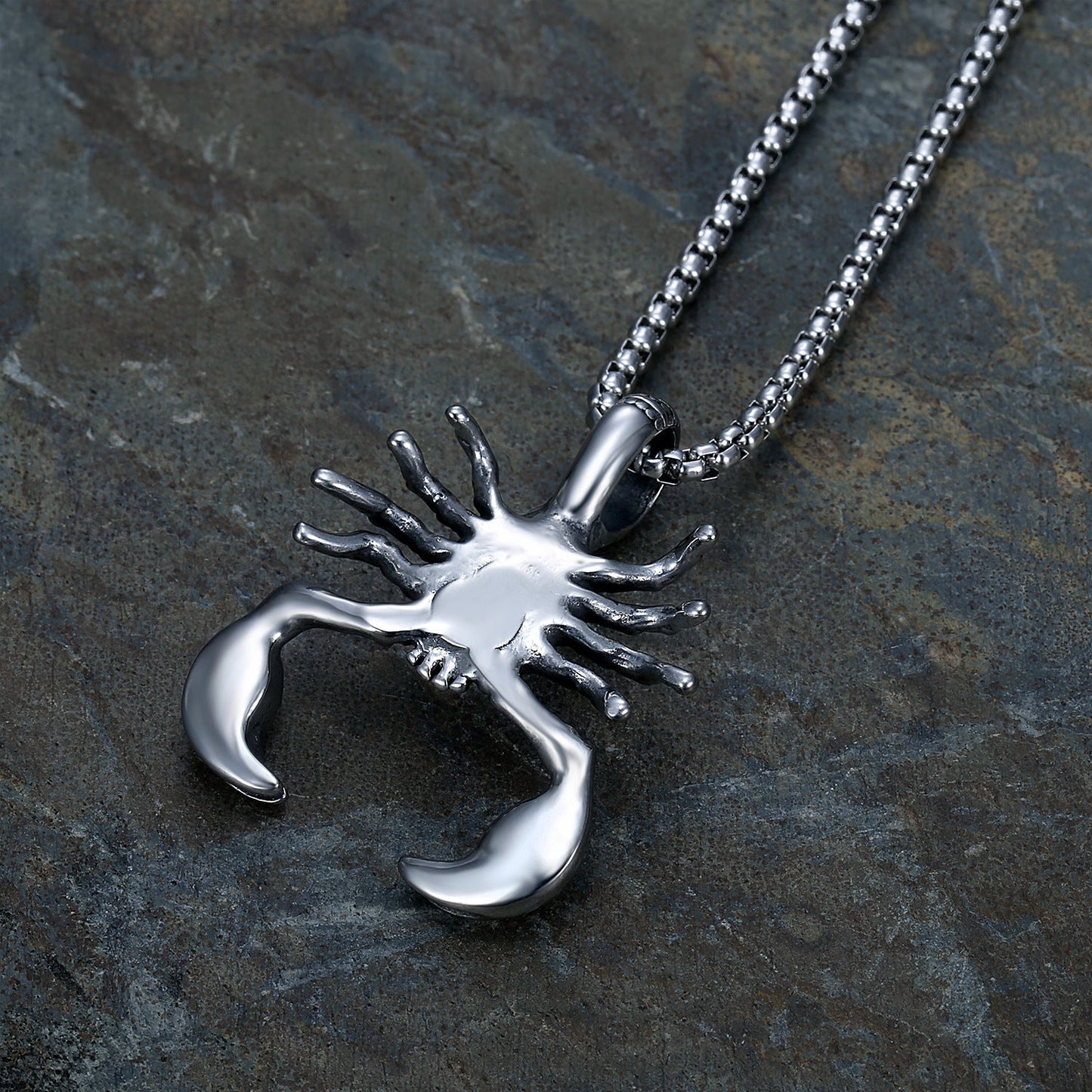 Scorpion Pendant - Stainless Steel Chain by The Nevermore – Unique Gothic Pendants by Nevermore Lifestyle & Tech | Steel with chain