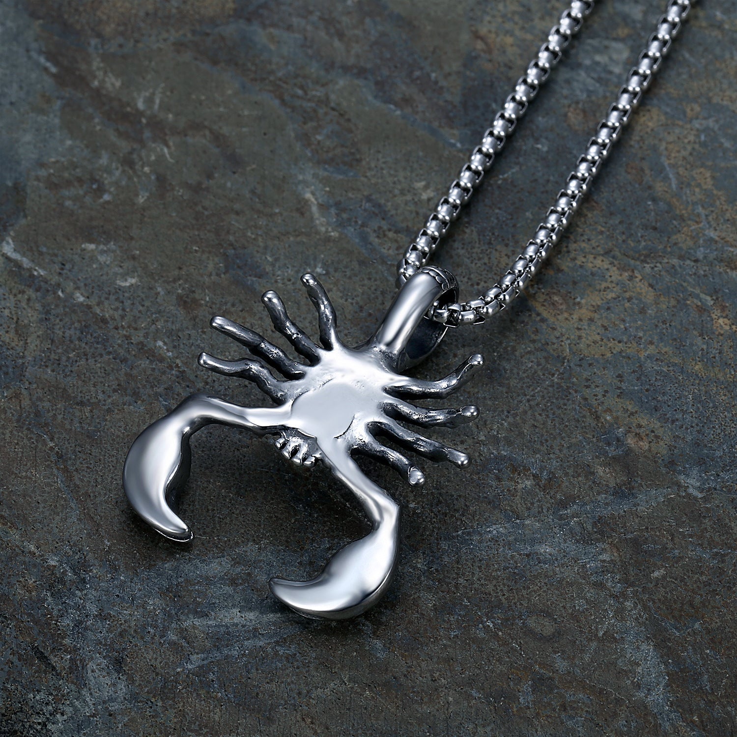 Scorpion Pendant - Stainless Steel Chain by The Nevermore – Unique Gothic Pendants by Nevermore Lifestyle & Tech | Steel with chain