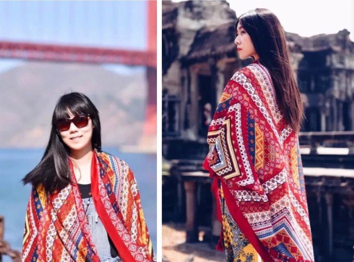 SeaBreeze - Multicolor Shawl by The Nevermore