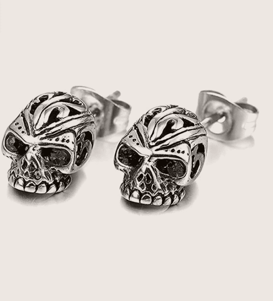Sebastian Grimsbane Skull - The Nevermore Gothic Earrings – Unique Gothic Jewelry by Nevermore Lifestyle & Tech | Black