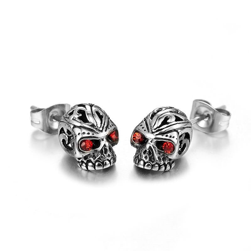 Sebastian Grimsbane Skull - The Nevermore Gothic Earrings – Unique Gothic Jewelry by Nevermore Lifestyle & Tech | Black