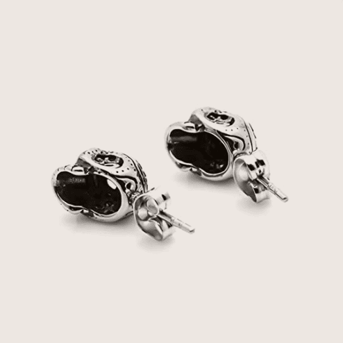 Sebastian Grimsbane Skull - The Nevermore Gothic Earrings – Unique Gothic Jewelry by Nevermore Lifestyle & Tech | Black
