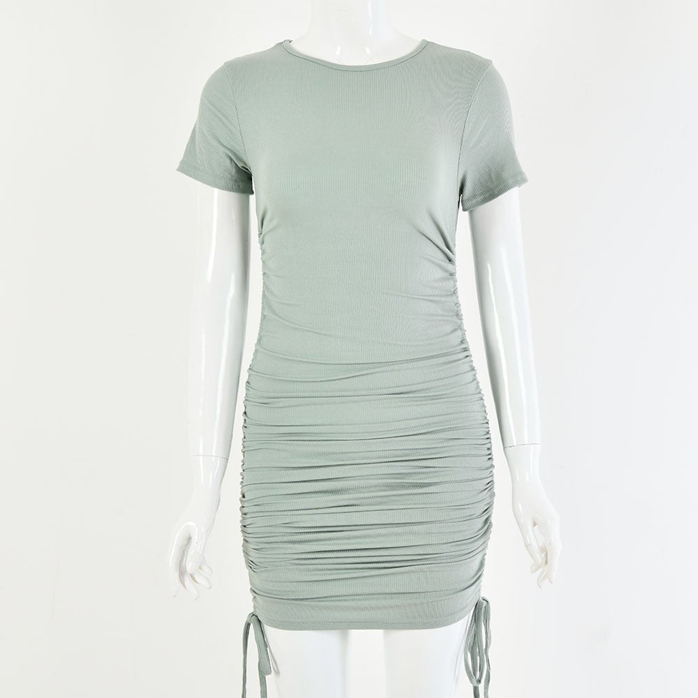 Serene Haven - Cotton Short - Sleeve Dress by The Nevermore – Unique Dresses by Nevermore Lifestyle & Tech | L Green