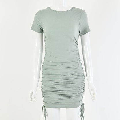 Serene Haven - Cotton Short - Sleeve Dress by The Nevermore – Unique Dresses by Nevermore Lifestyle & Tech | L Green