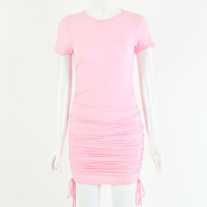 Serene Haven - Cotton Short - Sleeve Dress by The Nevermore – Unique Dresses by Nevermore Lifestyle & Tech | L Pink