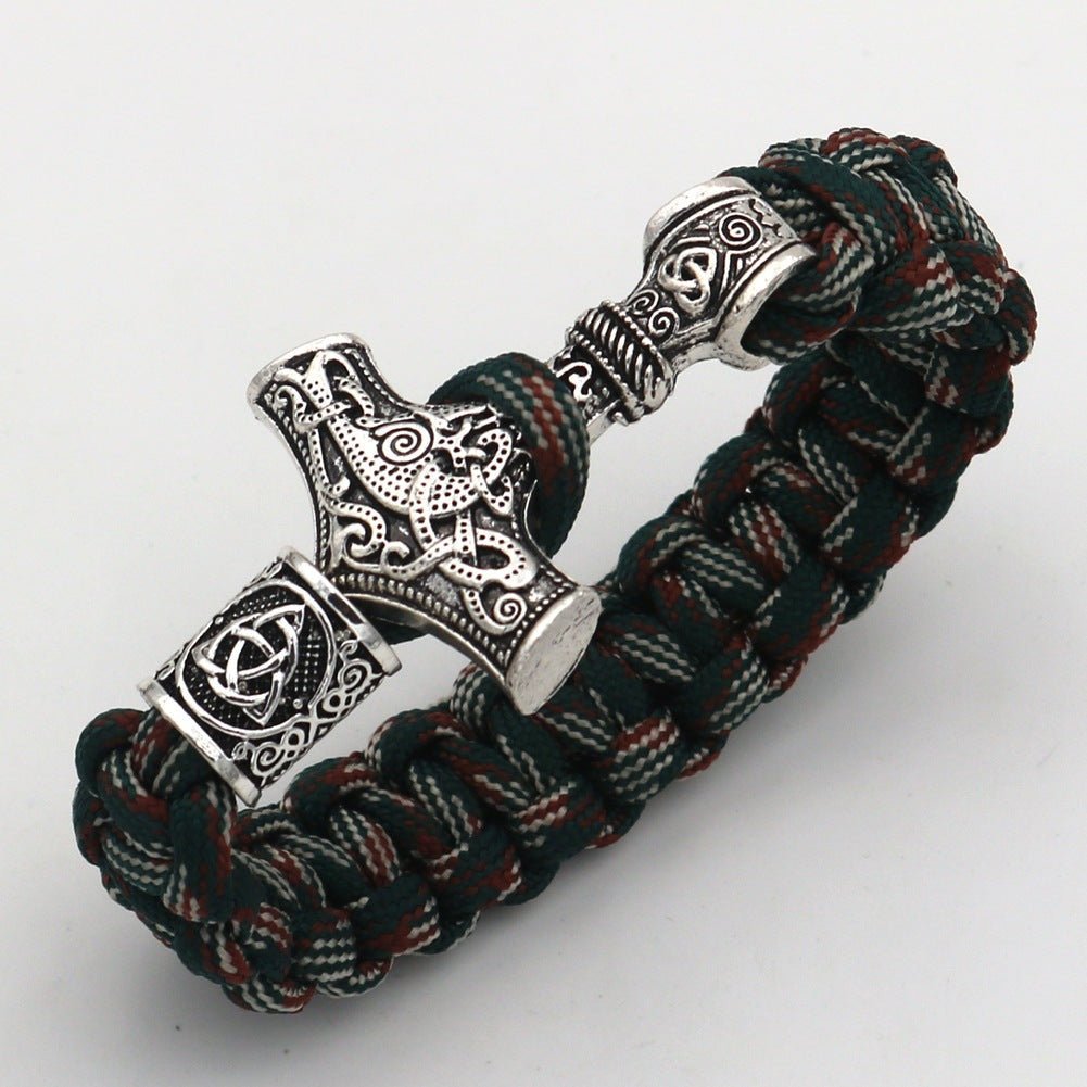 Serk - The Nevermore Gothic Viking Hammer Bracelet – Unique Gothic Jewelry by Nevermore Lifestyle & Tech | 21cm Ancient silver