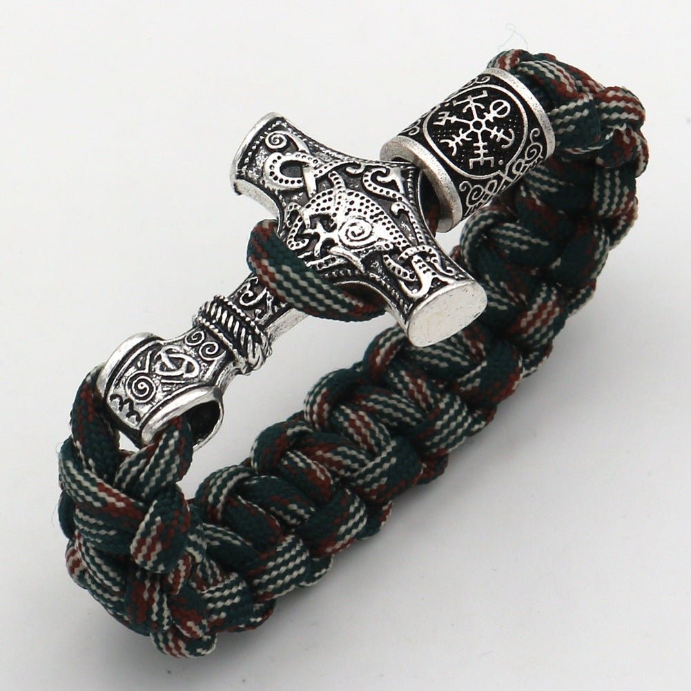 Serk - The Nevermore Gothic Viking Hammer Bracelet – Unique Gothic Jewelry by Nevermore Lifestyle & Tech | 21cm Ancient silver1