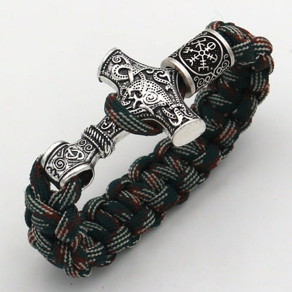 Serk - The Nevermore Gothic Viking Hammer Bracelet – Unique Gothic Jewelry by Nevermore Lifestyle & Tech | 21cm Ancient silver1