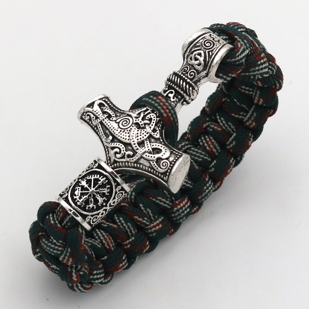 Serk - The Nevermore Gothic Viking Hammer Bracelet – Unique Gothic Jewelry by Nevermore Lifestyle & Tech | 21cm Ancient silver3