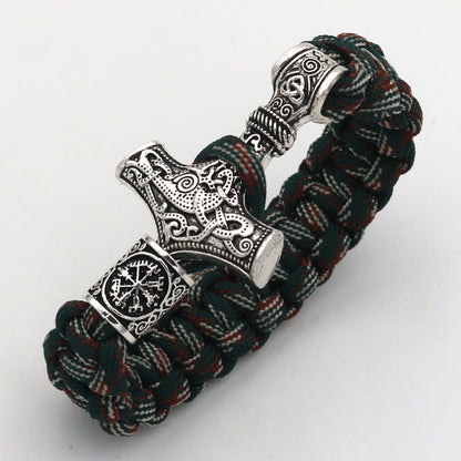 Serk - The Nevermore Gothic Viking Hammer Bracelet – Unique Gothic Jewelry by Nevermore Lifestyle & Tech | 21cm Ancient silver3