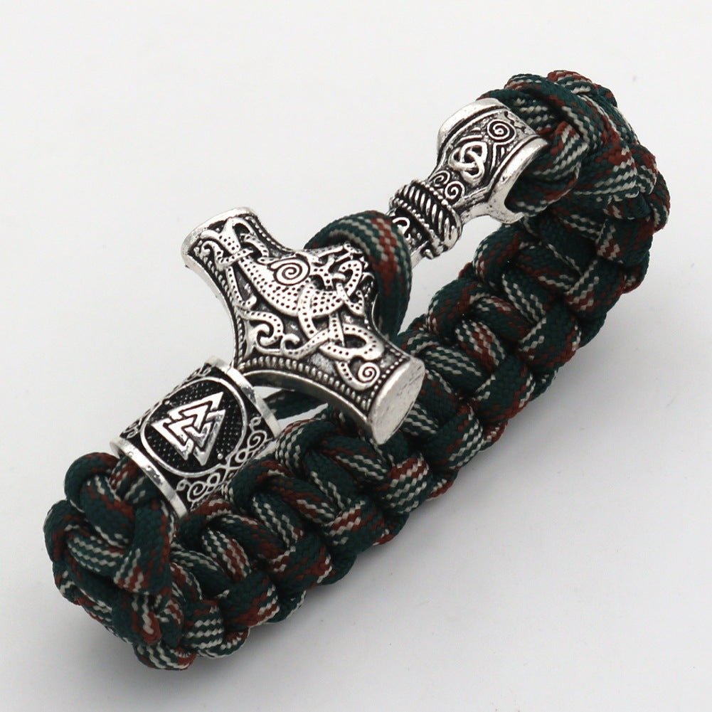 Serk - The Nevermore Gothic Viking Hammer Bracelet – Unique Gothic Jewelry by Nevermore Lifestyle & Tech | 21cm Ancient silver4