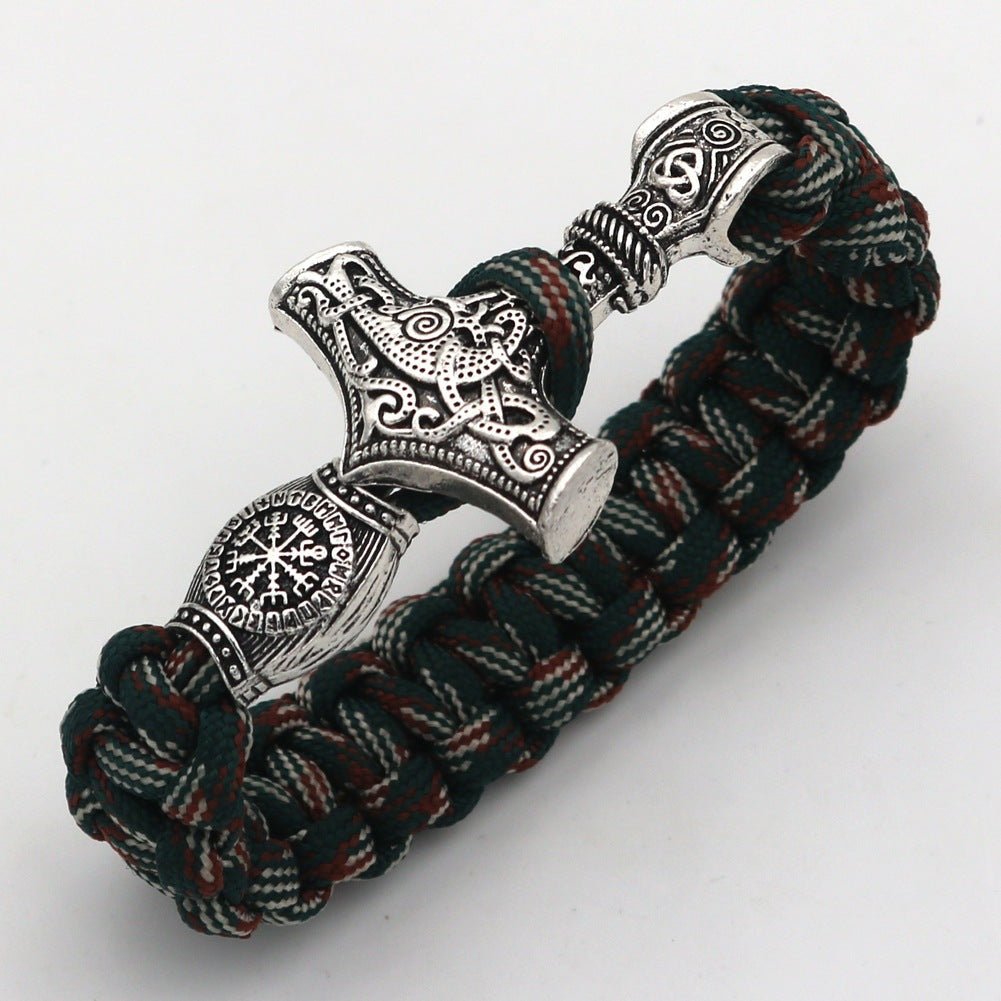 Serk - The Nevermore Gothic Viking Hammer Bracelet – Unique Gothic Jewelry by Nevermore Lifestyle & Tech | 21cm Ancient silver5