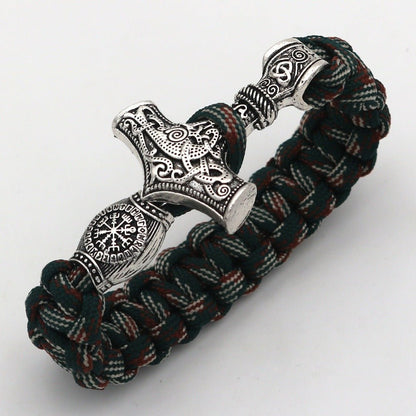Serk - The Nevermore Gothic Viking Hammer Bracelet – Unique Gothic Jewelry by Nevermore Lifestyle & Tech | 21cm Ancient silver5