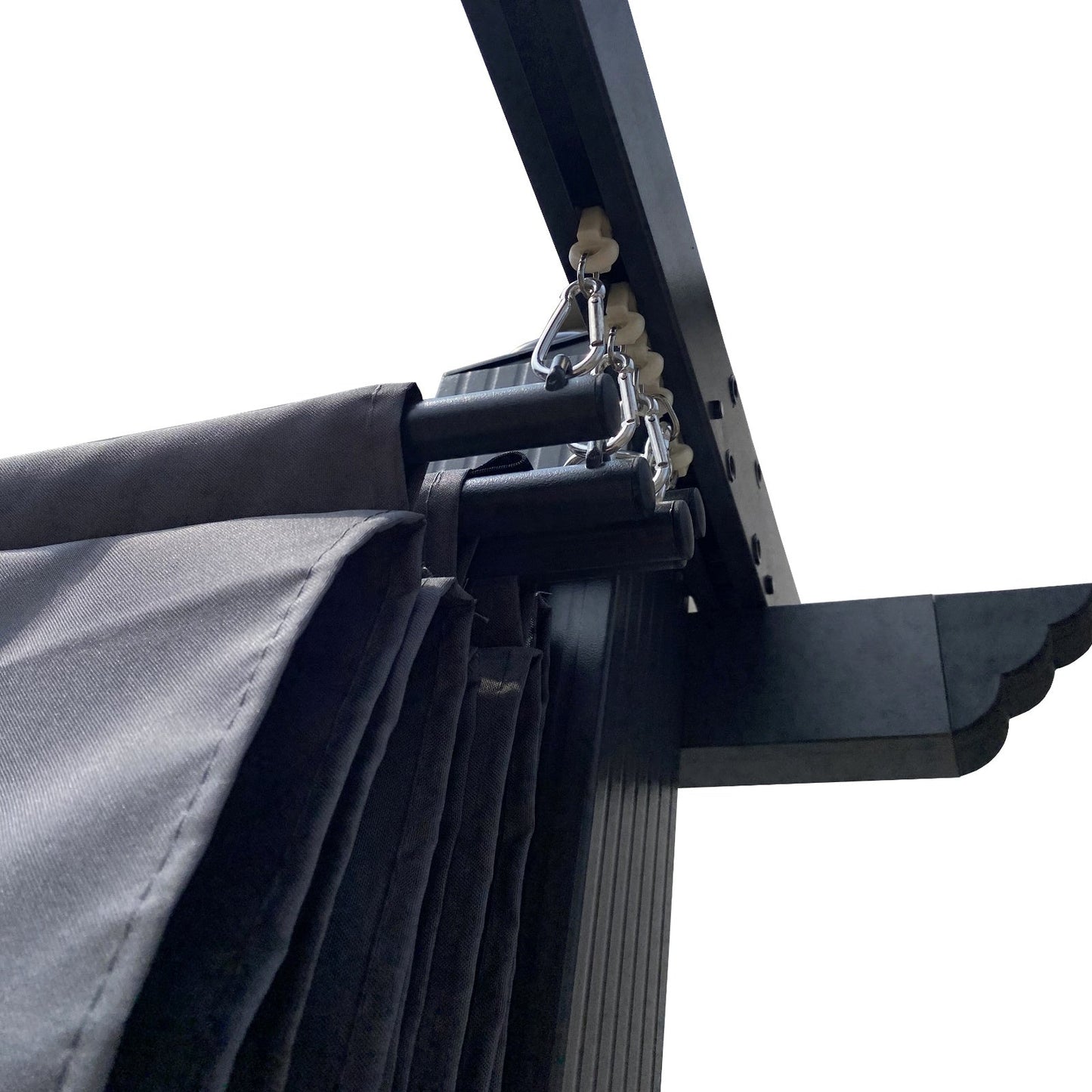 Replacement Canopy Top For 10x10 Ft Patio Retractable Pergola Sunshelter