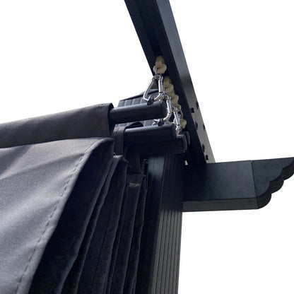 Replacement Canopy Top For 10x10 Ft Patio Retractable Pergola Sunshelter